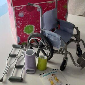 American Girl Wheelchair and Accessories - box included